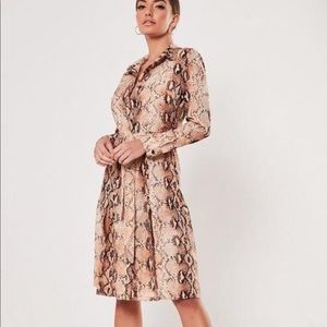 Snake print dress